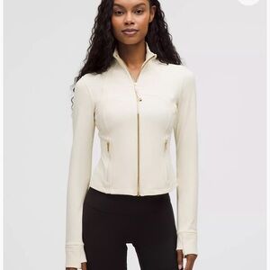 Lululemon define jacket Light ivory gold zipper
